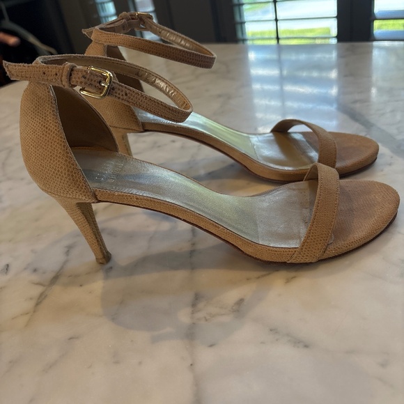 Stuart Weitzman Strappy Heels size 7.5N - Picture 1 of 5